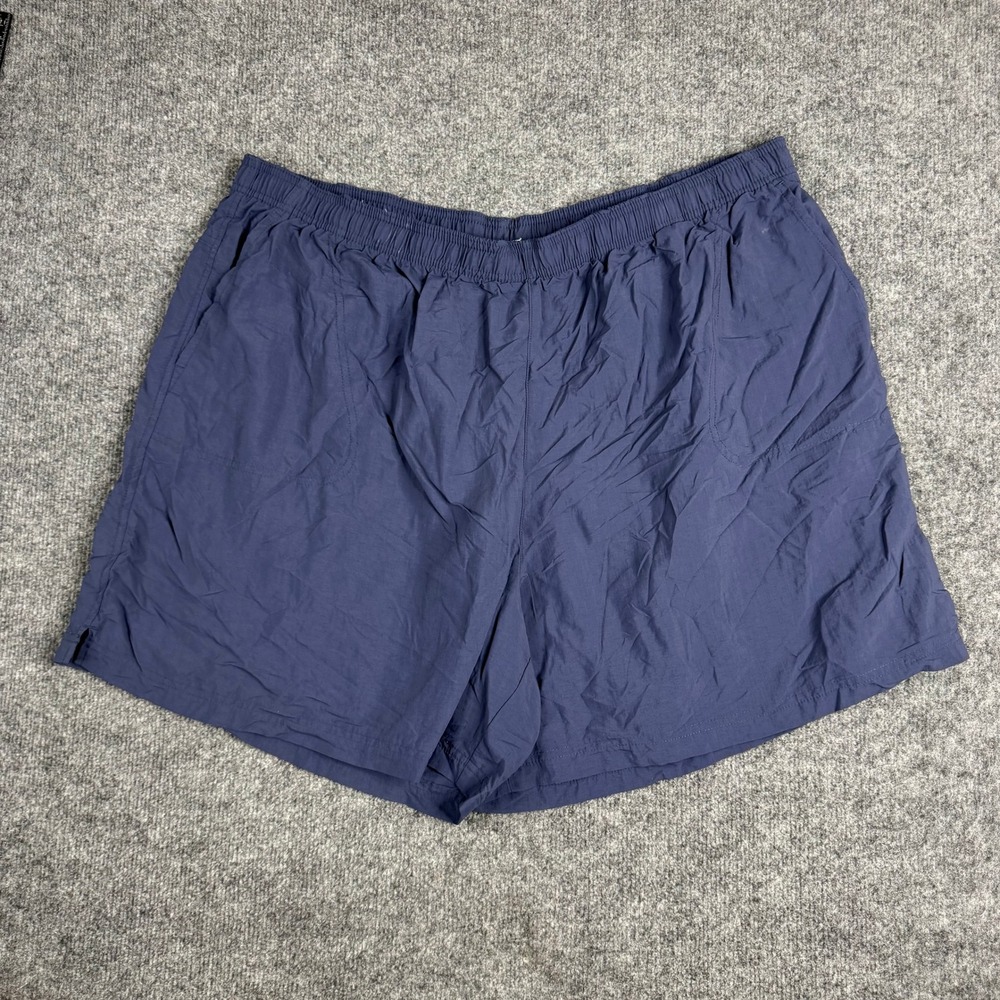 Columbia Shorts Mens Size 3X Blue Nylon Elastic Waist Mesh Lined Athletic Hiking